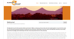 Desktop Screenshot of eldoradoarts.org