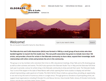 Tablet Screenshot of eldoradoarts.org